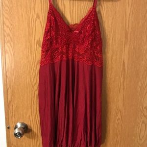Maroon babydoll